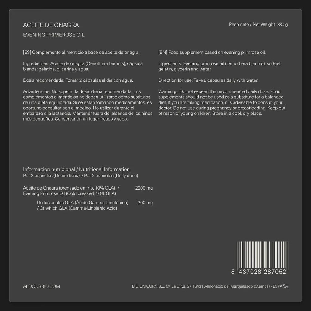 Aceite de Onagra