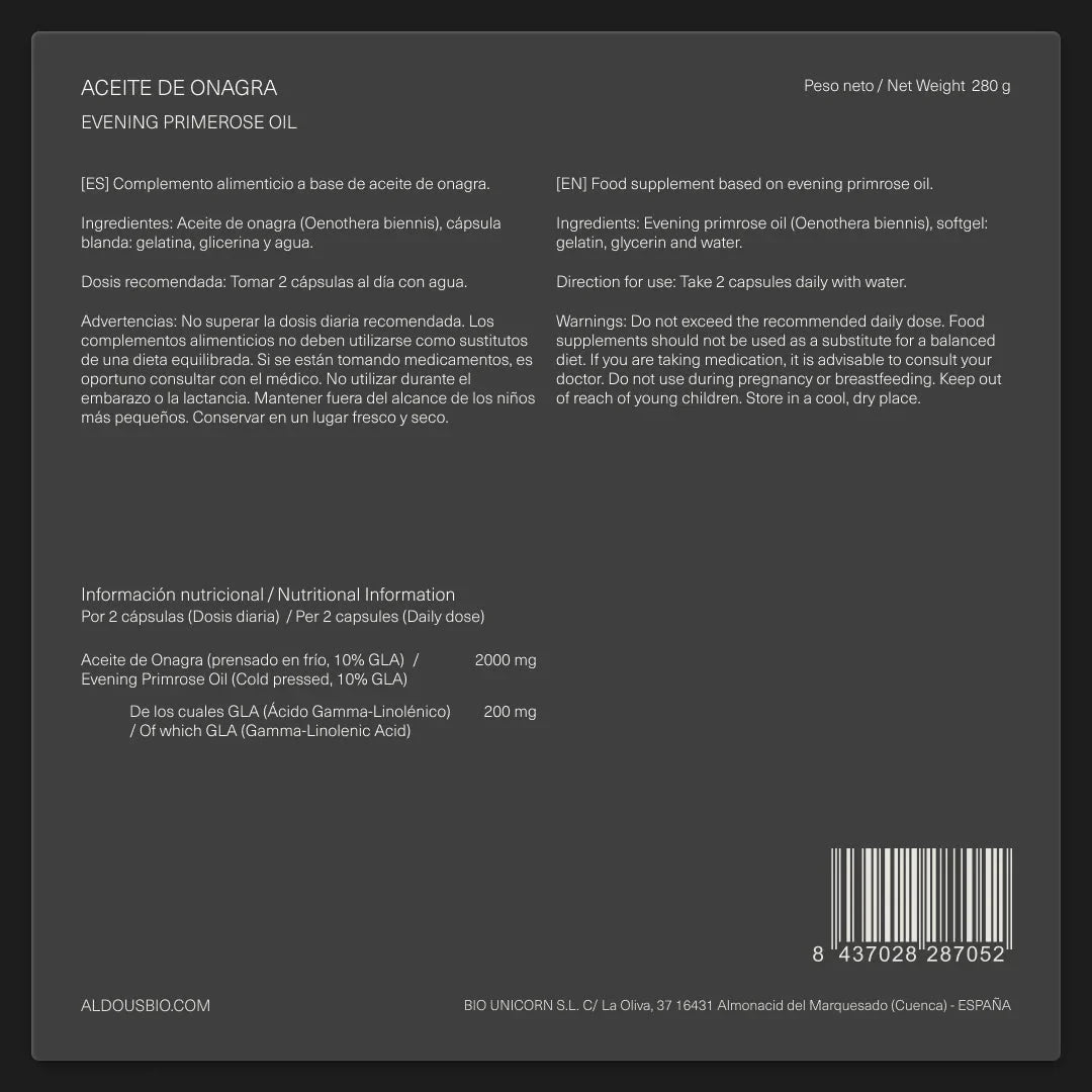 Aceite de Onagra