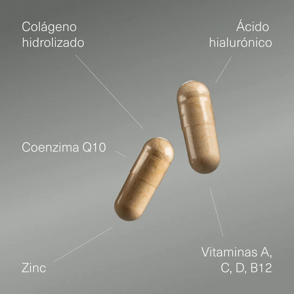 Colágeno Hidrolizado con Ácido Hialurónico, Coenzima Q10, Zinc y Vitaminas