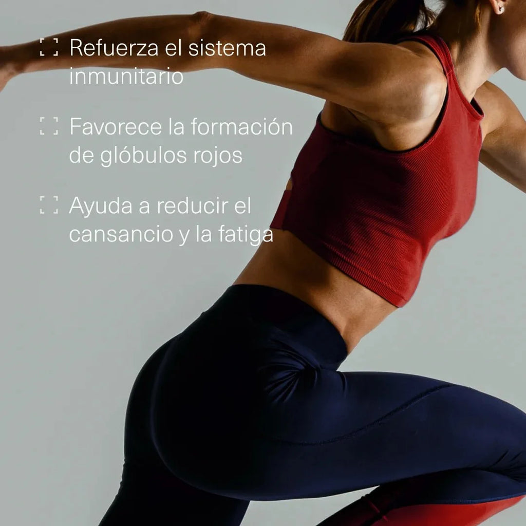 Hierro con Vitamina C, ácido fólico y B12