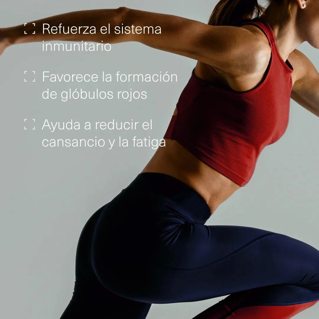 Hierro con Vitamina C, ácido fólico y B12