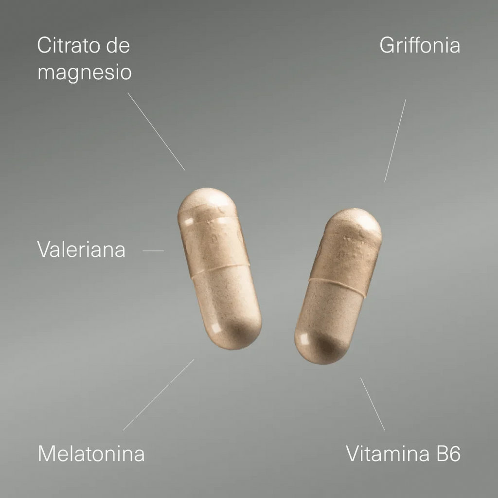 Melatonina con Magnesio, Griffonia, Valeriana y Vitamina B6