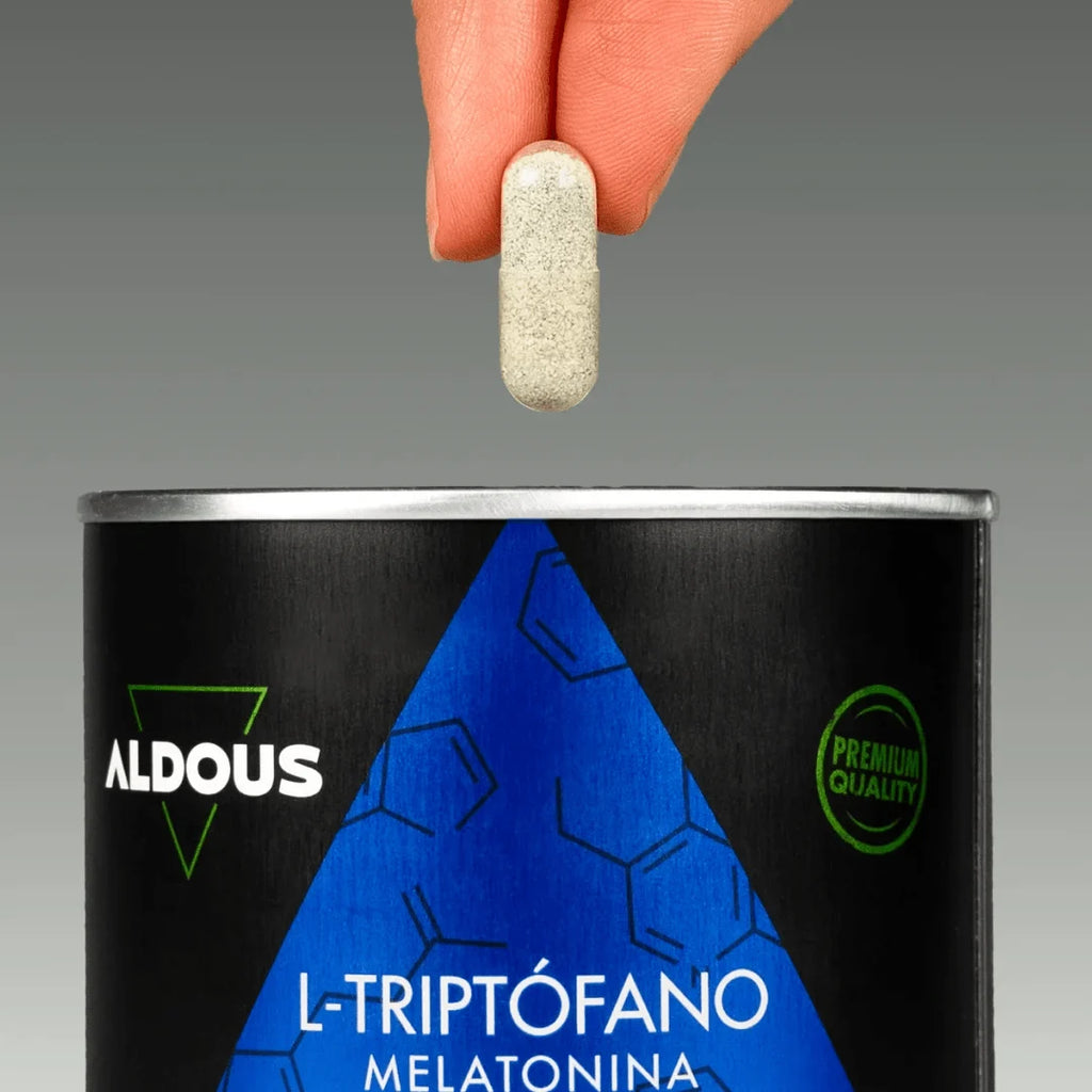 Triptófano con Melatonina, Magnesio, Espirulina y Vitaminas